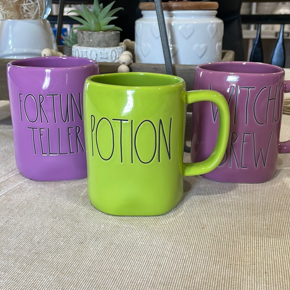 Rae Dunn Three Halloween Mugs